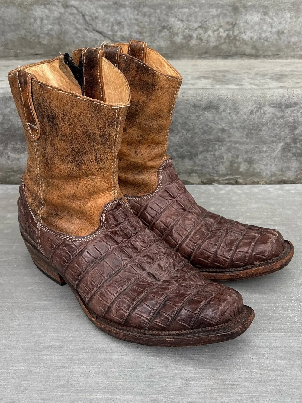 Vintage Rogers Boots Rudel Mens 11 E Leather Western